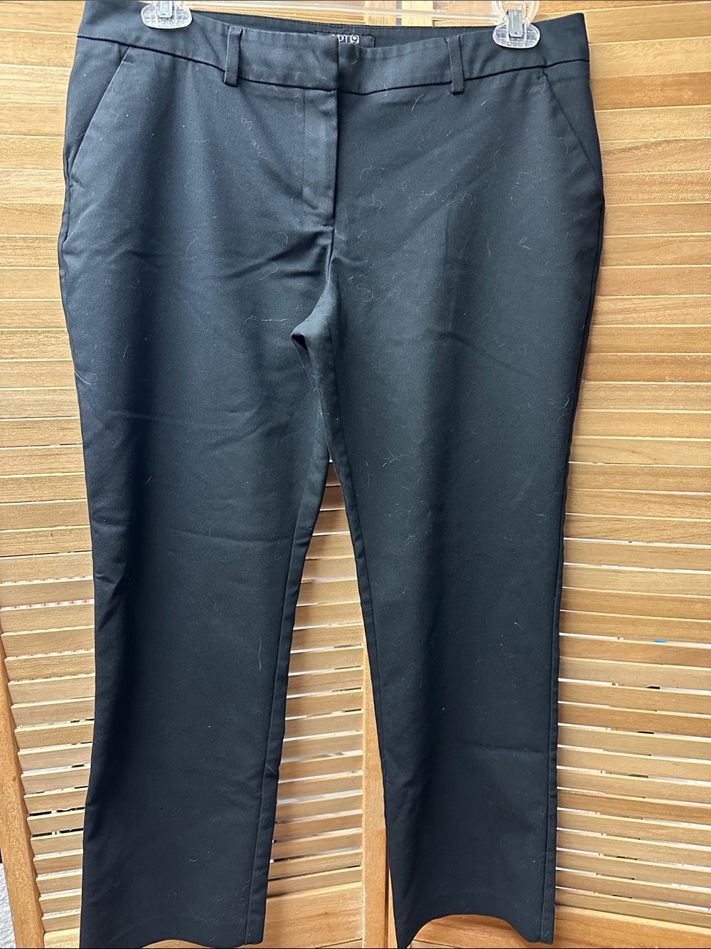 Apt. 9 Black Straight-Leg Dress Pants